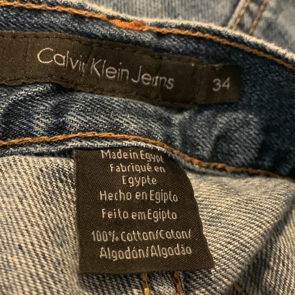 Calvin Klein Distressed Jeans Size 34x32 - Picture 3 of 5